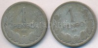 1926. 1P Ag (2x) T:3 patina 
Adamo P6