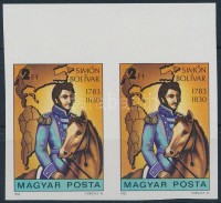 1983 Simó Bolívar ívszéli vágott pár (2.000)