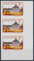 1983 Szentgotthárd 800 éves ívsarki vágott függőleges 3-as csík (3.000)