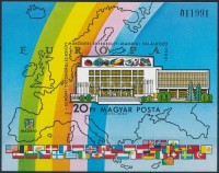 1983 Madridi találkozó vágott blokk (3.200)