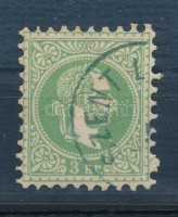 1867 Vízjeles 3kr kék / blue ,,SZENT L(ÁSZLÓ)'