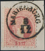 1867 5kr 'MARIENBURG' (Gudlin 600 pont)
