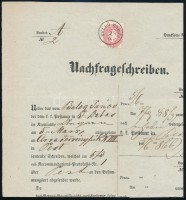 1866 Luxus állapotú teljes tudakozvány 5kr bérmentesítéssel 'FELSŐ DABAS' Rendkívül ritka, átlag feletti minőségű szép kiállítási darab! Certificate: Csicsay