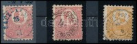 1871 Kőnyomat 2kr és 5kr mozgóposta, 5kr kék bélyegzéssel