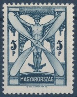 1933 Repülő 5P (** 26.000) (gumihibák/ gum disturbance)