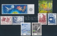 1981-2011 Europa CEPT: 9 klf bélyeg, közte egy ívszéli pár