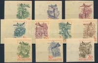 1958 Repülő (VI.) ívszéli vágott sor (12.000)