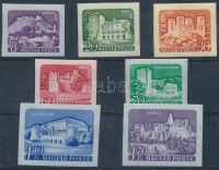 1960 Várak vágott sor színes papíron (7.000)