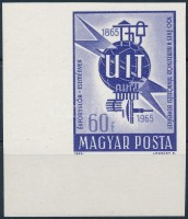 1965 Évfordulók - események (III.) UIT ívsarki vágott bélyeg