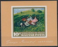 1966 Festmény (I.) vágott blokk (4.000)