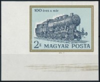 1968 Évfordulók - Események (VI.) 100 éves a MÁV ívsarki vágott bélyeg (1.000)