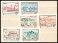 1972  Óbuda-Buda-Pest vágott sor 3 db párban