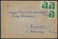1945 (2. díjszabás) Távolsági levél Hadvezérek 3 x 1P bérmentesítéssel