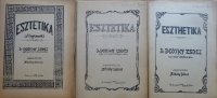 BEÖTHY Zsolt, Dr.: Eszthetika. - - e. ny. r. tanár előadásai után jegyezte és kiadta Mihály Bálint.
