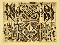Hincz Gyula (1904-1986): Kompozíció. Rézkarc, papír, jelzett, 29×39 cm