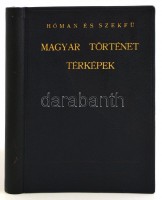 Hóman Bálint és Szekfű Gyula: Magyar történet térképek. Bp., 1936. Kir. Magyar Egyetemi Nyomda. Hóman Bálint, Szekfű Gyula és a térképeket készítő Gegely Endre saját kezű aláírásával. 6p.+  51t. Kiadói aranyozott