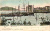 Dubrovnik, Ragusa; kikötő hajókkal / port with ships (EK)