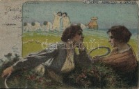 Falcatria / Italian art postcard. Abruzzo Serie II. s: Basilio Cascella