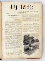 1897 Az Új idők c. folyóirat második fél évfolyama. (28-53. sz.) Szerkeszti: Herczeg Ferenc. Kiadói viseltes vászonkötésben, a kötés laza, több lap kijár.