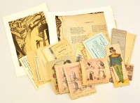 cca 1920-1940 Vegyes papírrégiség tétel. Okmányok, reklám