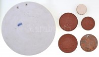6db-os porcelán emlékérem és plakett tétel, közte többe meissen-i darab T:1-,26pcs of porcelain commemorative medallion and plaque lot with some made in Meissen C:AU,XF