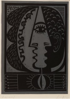 Kass János (1927 - 2010): Hajnal, 1978, színes szita, szignált, 42 x 30,5
