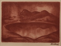 Mund Hugó (1892 - 1961): Tengerszem, rézkarc, szignált, 9 x 13