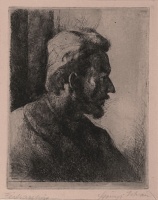 Szőnyi István (1894 - 1960): Önarckép 1932, rézkarc, szignált, 14 x 11
