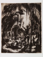 Aba Novák Vilmos (1894 - 1941) : Fürdőzők, 1922 körül, rézkarc, 29 x 23,5