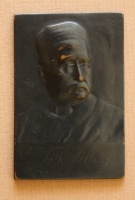Csillag István (1881 - 1968): Tóth Béla, 1907., bronz, 74 mm x 50 mm
