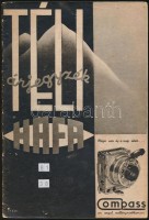 1938 Hatschek és Farkas fotó, amatőrmozi, optikai és rádiószaküzlet, foto-mozilaboratórium. 81. képekkel illusztrált téli árjegyzéke. A borító Irsai István (Peszach Ir-Sai,1896-1968) munkája. Bp.,1938, Tolnai-ny.,26+14 p. Kiadói