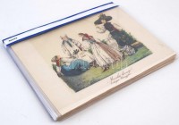 32 db különböző magyar népviseleteket, különféle tájakra jellemző viseleteket bemutató XIX. sz. közepi metszet XX. sz, facsimile másolata. Katonák, erdélyi, felvidéki népcsoportok tájak viseletei. Mind jó állapotban.