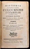 Katona [István], Stephanus: Historia metropolitanae Colocensis Ecclesiae. Concinnata studio Stephani Katona. Pars I-II.Pars I.: Complectens archi-episcopos Colocenses ante cladem Mohatsianam, cum prodromo geographico de veteribus incolis,