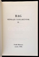 Bag I-II. kötet. Szerk.: Korkes Zsuzsa. Múzeumi füzetek 35-36. Aszód, 1988, Petőfi Múzeum, 281+294 p. + 12 melléklettel. Kiadói papírkötés. Megjelent 1000 példányban. Ritka!
