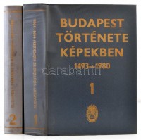 Budapest Története képekben 1493-1980. Képkatalógus I.-II. kötet. Főszerkesztő: Dr. Breza László. Fővárosi Szabó Ervin Könyvtár Budapest Gyűjteménye. Bp.,1982,1983, Fővárosi Szabó Ervin Könyvtár. Kiadói egészvászon