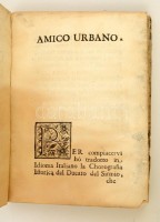 (A Szerémségi Hercegség leirasa) Avanci, Giuseppe: Chorographia istorica del Ducato,e Provincia del Sirmio dalla Sagra Cesarea Maesta di Leopoldo invittissimo Imperatore Conferito col Mero, e Misto Impero, e col Titolo d Altezza al Prencipe