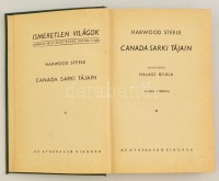Harwood Steele: Canada sarki tájain. Ismeretlen világok. Budapest, Athenaeum Irodalmi és Nyomdai R.T., É.N. Vászon kötés, 294 oldal. 24x16 cm. Fordította Halász Gyula. 18 egész fekete-fehér képpel, 3 térképpel illusztrálva. Jó