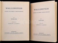 Dóczi Lajos munkái VIII-IX. kötet: Schiller: Wallenstein. II. kötet. Drámai költemény három részben. Fordította: Dóczi Lajos. Bp., én., Lampel R. (Wodianer F. és Fiai.), Hornyánszky Viktor-ny. Kiadói aranyozott, festett, illusztrált