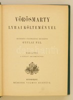 Vörösmarty Mihály Lyrai Költeményei I-II. kötet. Bp., é.n., Méhner Vilmos, 1 t.+CXXVII+244+398 p. Kiadói aranyozott, festett, egészvászon-kötés, aranyozott lapélekkel. kis kopásnyomokkal,