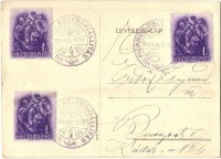 Budapest VII. Gál férfidivat üzlet; Erzsébet körút 4. Bélyegkiállítás So. Stpl (EK)