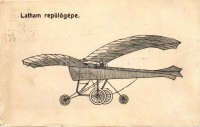 Latham repülőgépe; kiadja Bíró A. / aviator Bleriot (wet damage)