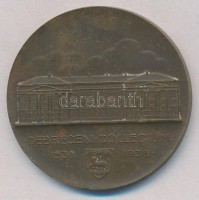 Berán Lajos (1882-1943) 1938. 'Debreceni Collegium 1538-1938 / Orando et Laborando' Br emlékérem (40mm) T:2 kis patina