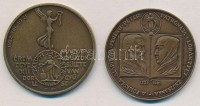 Kelemen Kristóf (1922-2001) 1981. 'MÉE XI. Vándorgyűlése - Sárospatak / A főiskola alapítója: Perényi Péter - Patrónája: Lórántffy Zsuzsanna' Br emlékérem (42,5mm) + Szolláth György (1927-) / Vadász György 1982. 'MÉE XII.