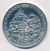 Peternák Gusztáv (1928-) 1974. 'MÉE Budapest / Hungarie Strigonium Metropolis' Ag emlékérem (25,09g/0.800/42,5mm) T:1-