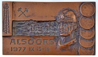 1977. 'Alsóörs 1977. IX. 15-16.' Br emlékplakett (115x67mm) T:2
