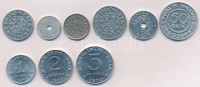 Indonézia 1951-1970. 1s-5R (9xklf) T:1-,2Indonesia 1951-1970. 1 Sen - 5 Rupiah (9xdiff) C:AU,XF