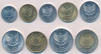 Indonézia 1991-2003. 25R-1000R (9xklf) T:1,1-Indonesia 1991-2003. 25 Rupiah - 1000 Rupiah (9xdiff) C:UNC,AU