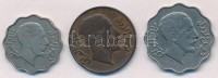 Irak 1931. 4f Ni + 1933. 2f Br + 10f Ni T:2,2-Iraq 1931. 4 Fils Ni + 1933. 2 Fils Br + 10 Fils Ni C:XF,VF