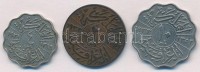 Irak 1931. 4f Ni + 1933. 2f Br + 10f Ni T:2,2-Iraq 1931. 4 Fils Ni + 1933. 2 Fils Br + 10 Fils Ni C:XF,VF