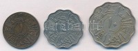 Irak 1938. 1f Br + 4f Ni + 10f Ni T:2Iraq 1938. 1 Fils Br + 4 Fils Ni + 10 Fils Ni C:XF